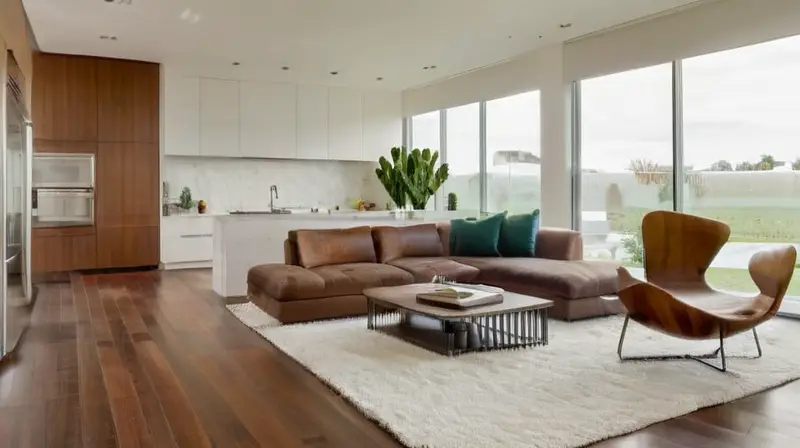 Espacio luminoso y acogedor con diseño abierto