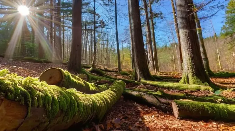 Escena forestal serena y llena de vida