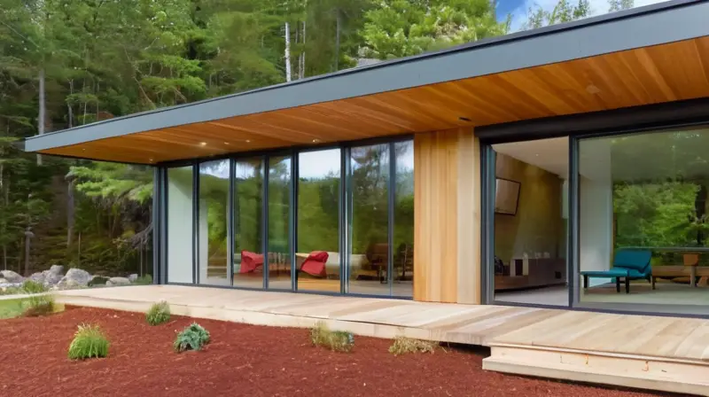 Casa moderna con diseño elegante y acogedor