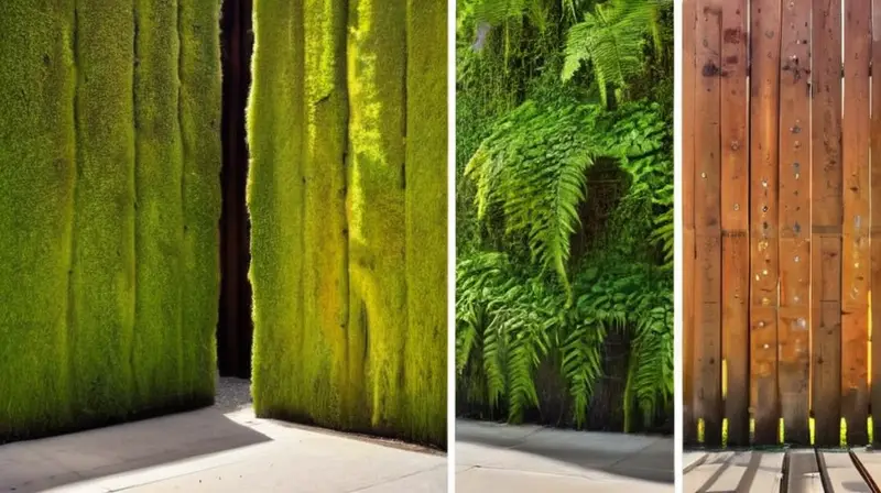 Contraste armónico entre reciclaje industrial y naturaleza