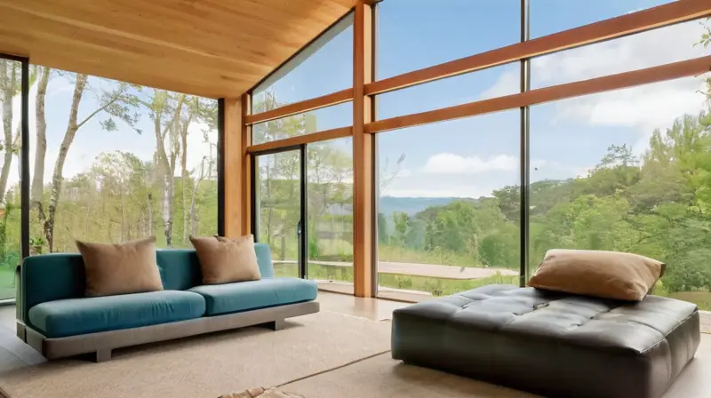 Casa prefabricada moderna con diseño acogedor