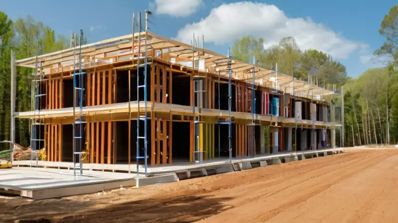 Construcción armoniosa entre naturaleza y trabajo