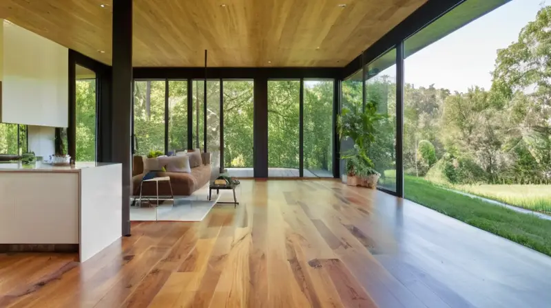 Casa prefabricada moderna, armonía con naturaleza