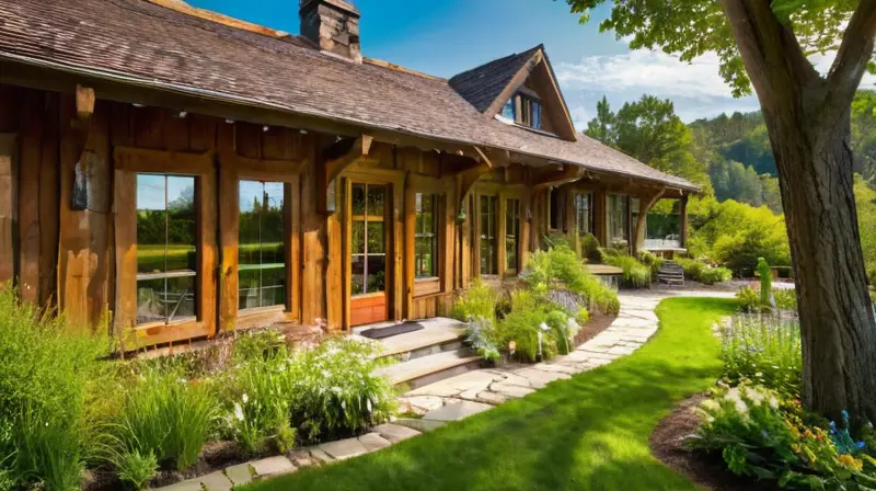 Casas rústicas rodeadas de naturaleza y tranquilidad