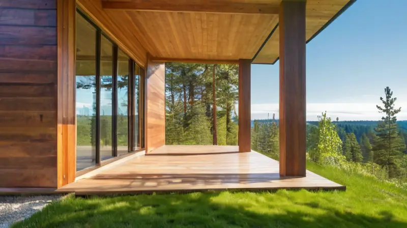 Cabaña acogedora rodeada de naturaleza tranquila