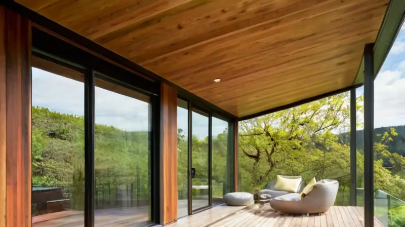 Casa prefabricada de madera en armonía natural