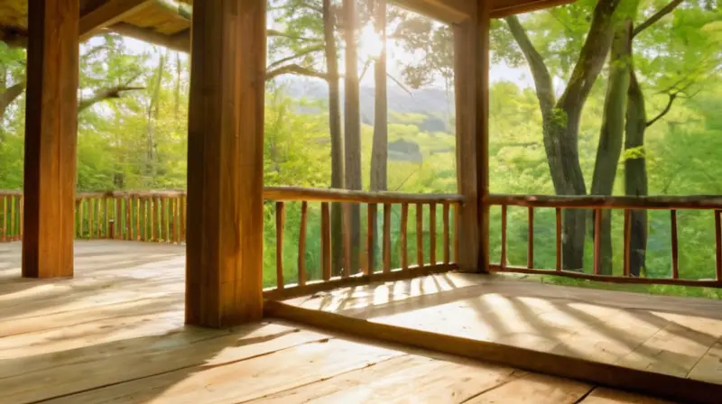 Escena natural con luz